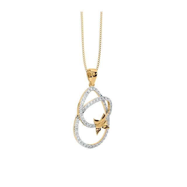 Leona Round Diamond Office Wear Pendant